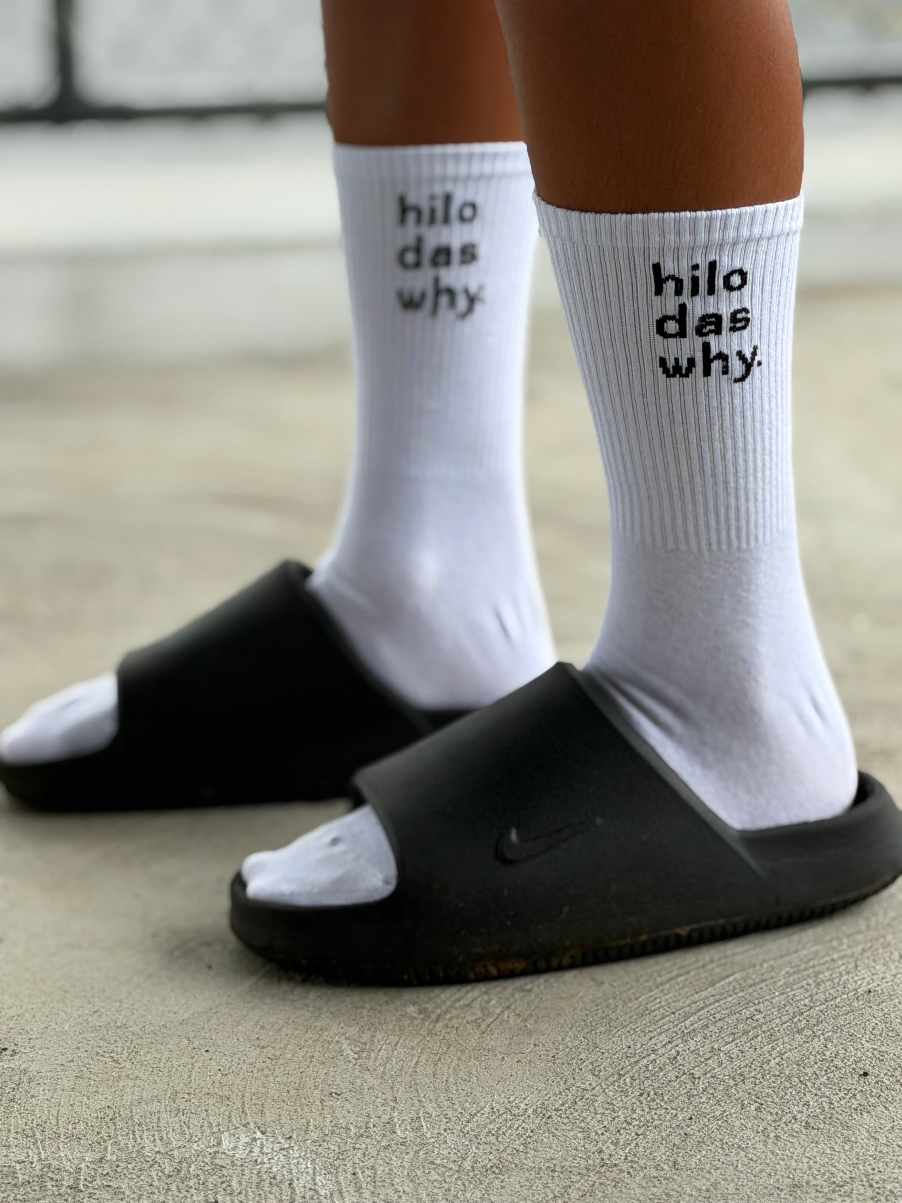"Hilo das why" OG socks (Youth + Adult)