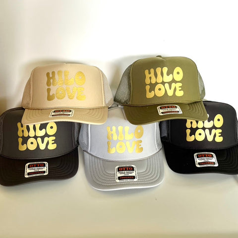 "Hilo Love Retro" Trucker Hats
