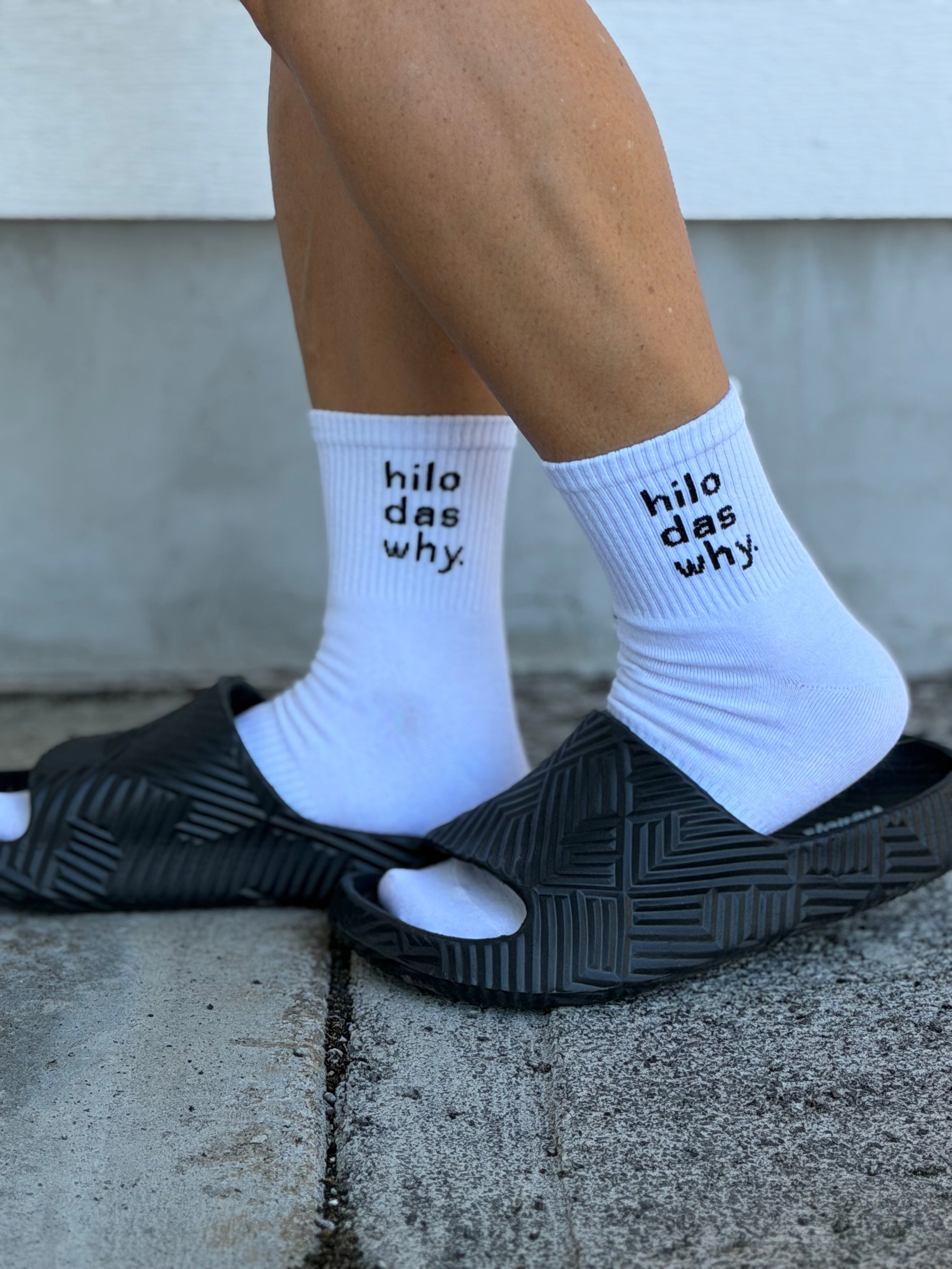 "Hilo das why" OG socks (Youth + Adult)