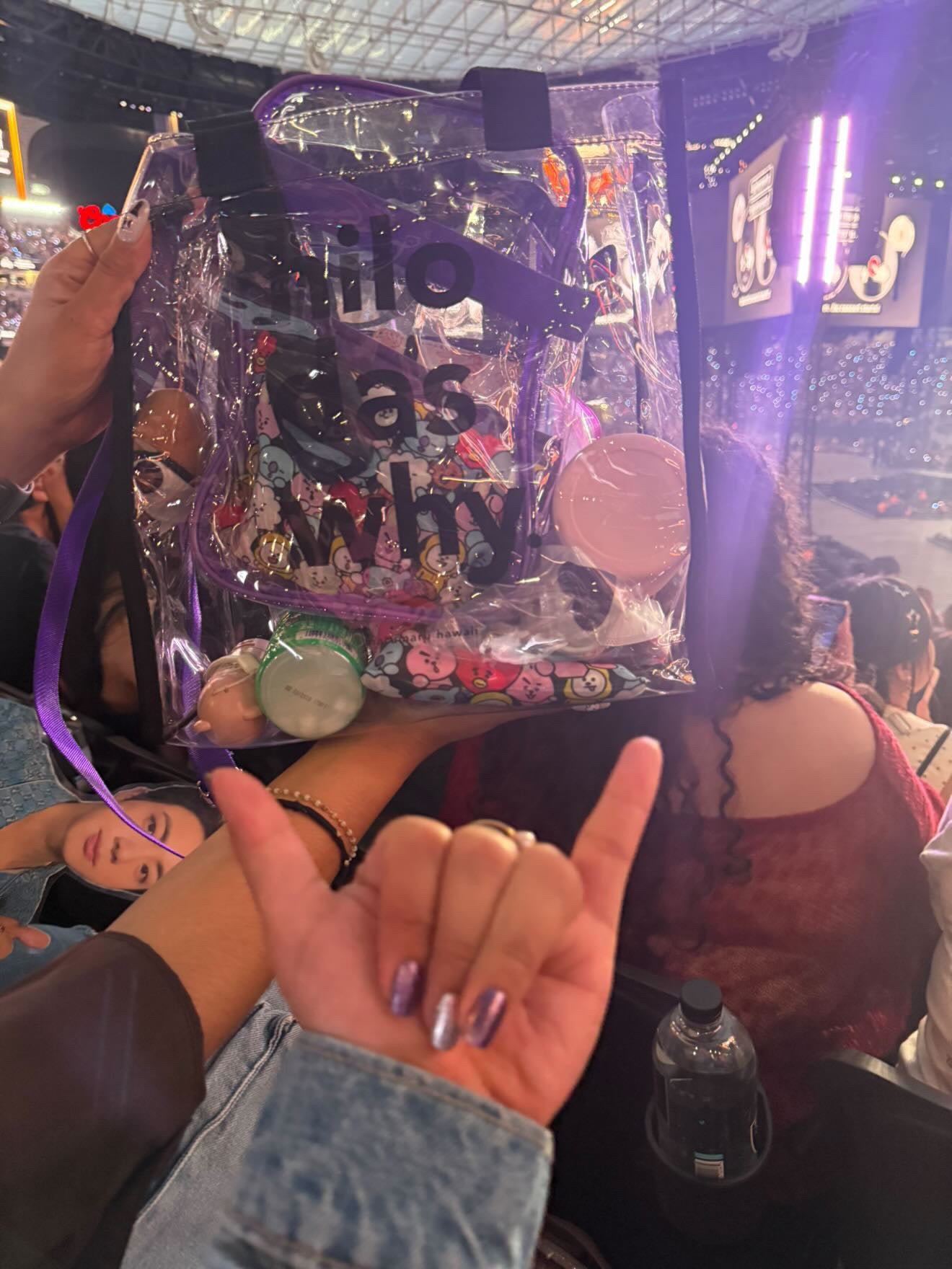 "Hilo das why" OG Clear Stadium Bag