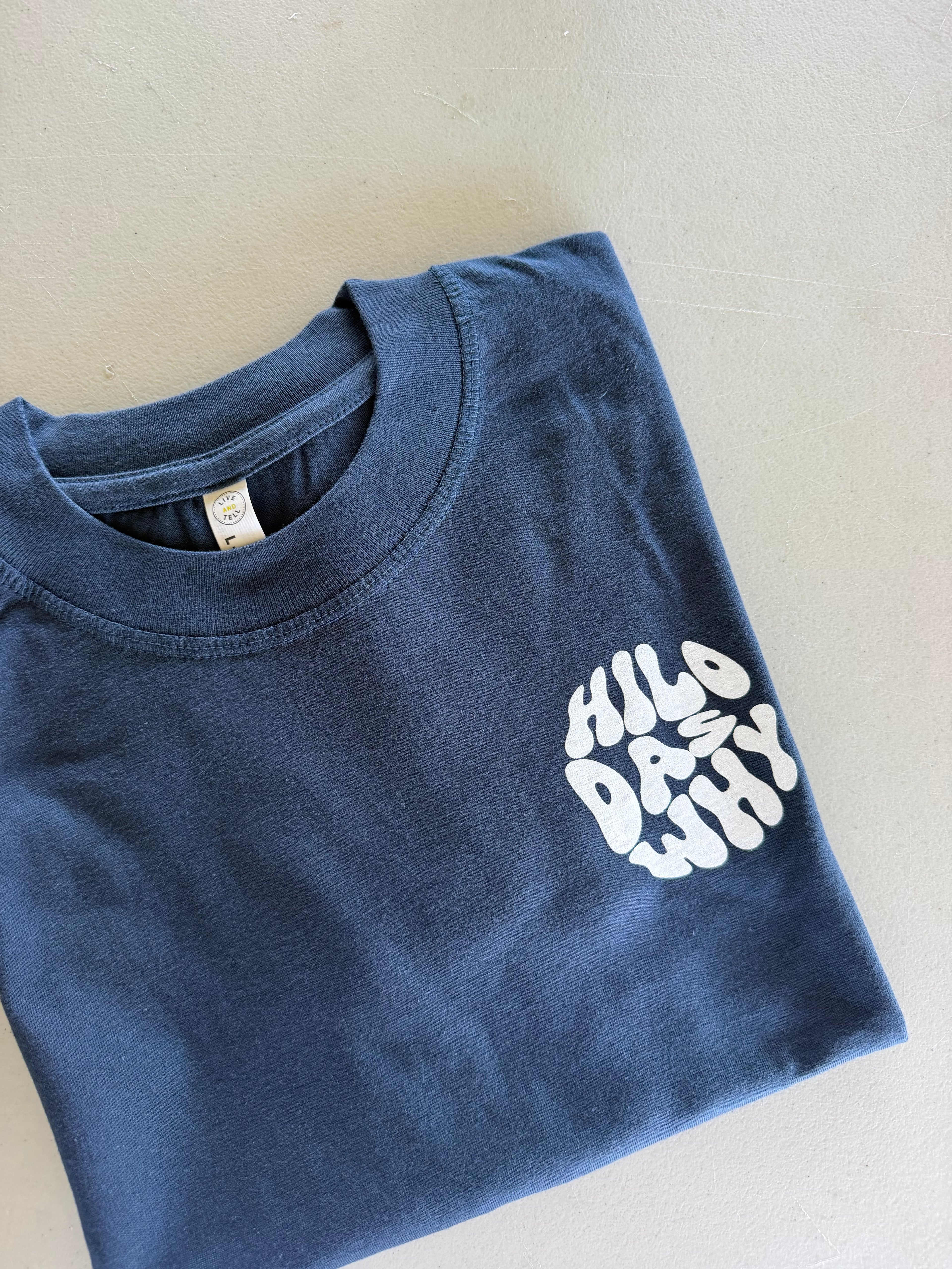 "Hilo das why" - Circle/Big Island (Women's Boxy Tee)