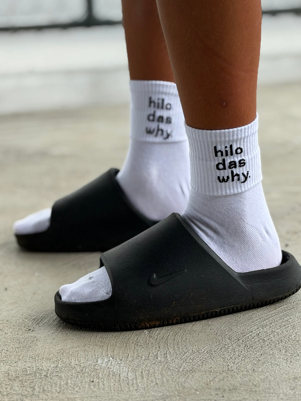 "Hilo das why" OG socks (Youth + Adult)