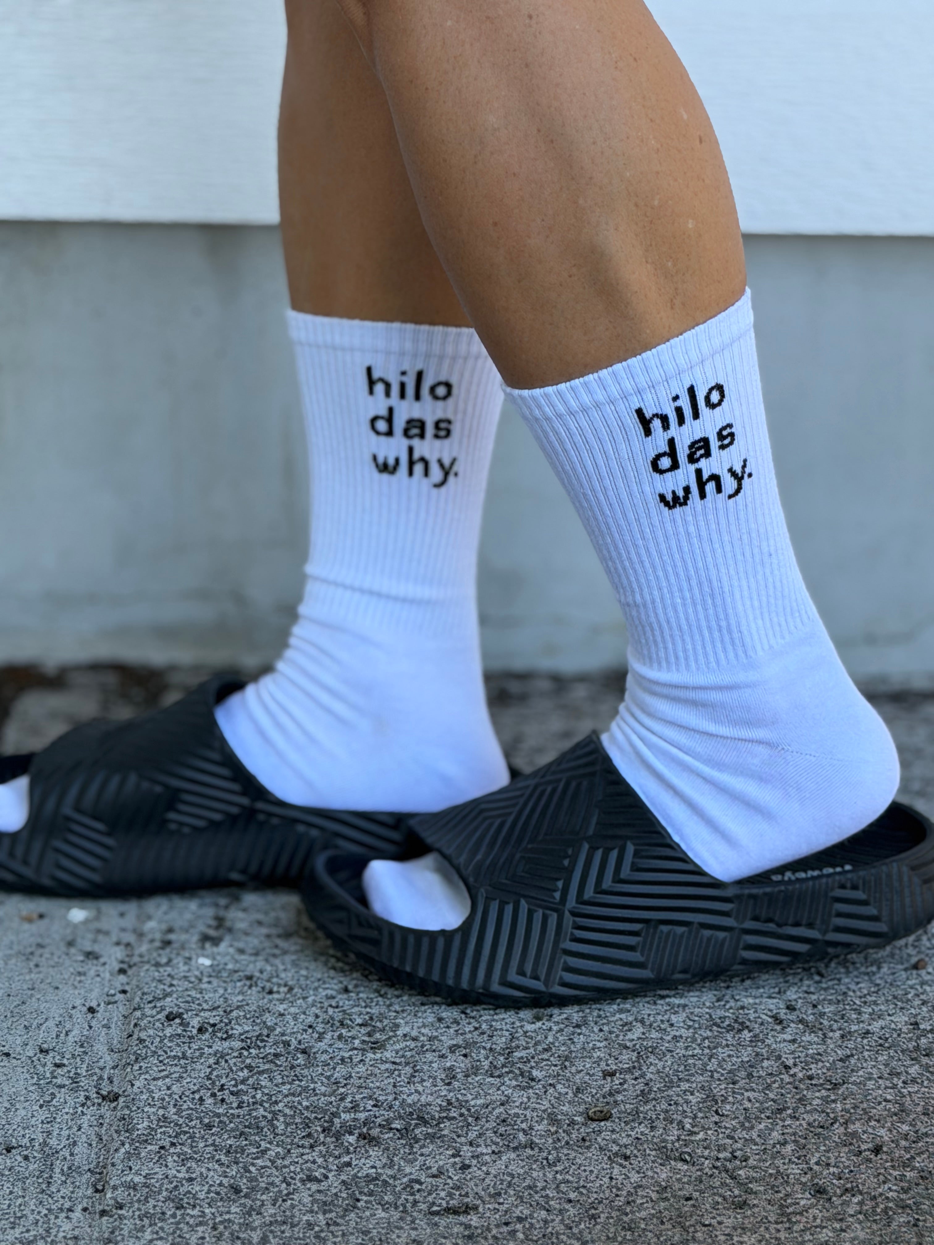 "Hilo das why" OG socks (Youth + Adult)