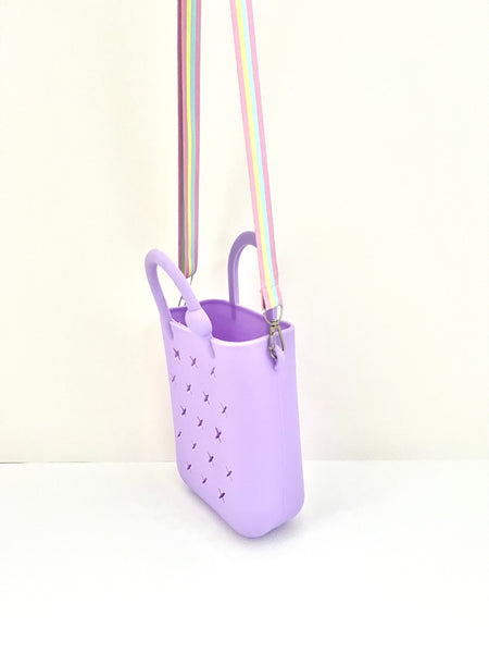 Mini silicone crossbody croc charm bag