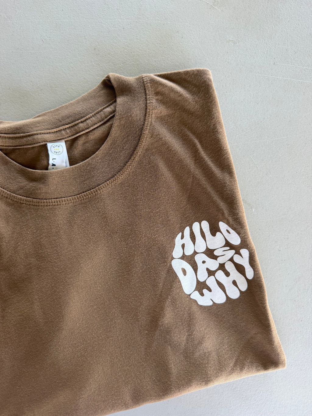 "Hilo das why" - Circle/Big Island (Women's Boxy Tee)