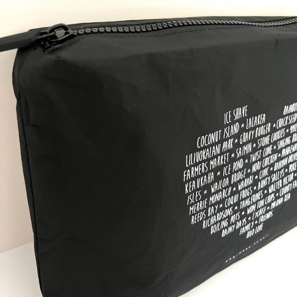 "Hilo Heart Words" Tyvek Zippered Pouch
