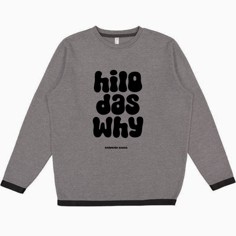 Hilo Das Why RETRO (Adult Crewneck Sweatshirt)