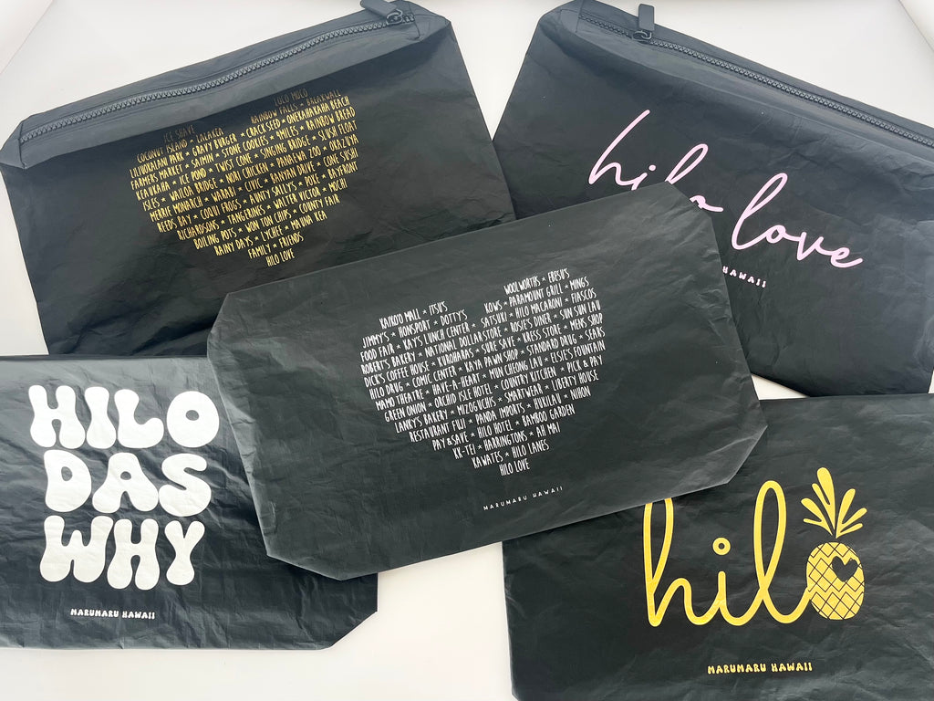 "Hilo" Tyvek Zippered Pouch Bag