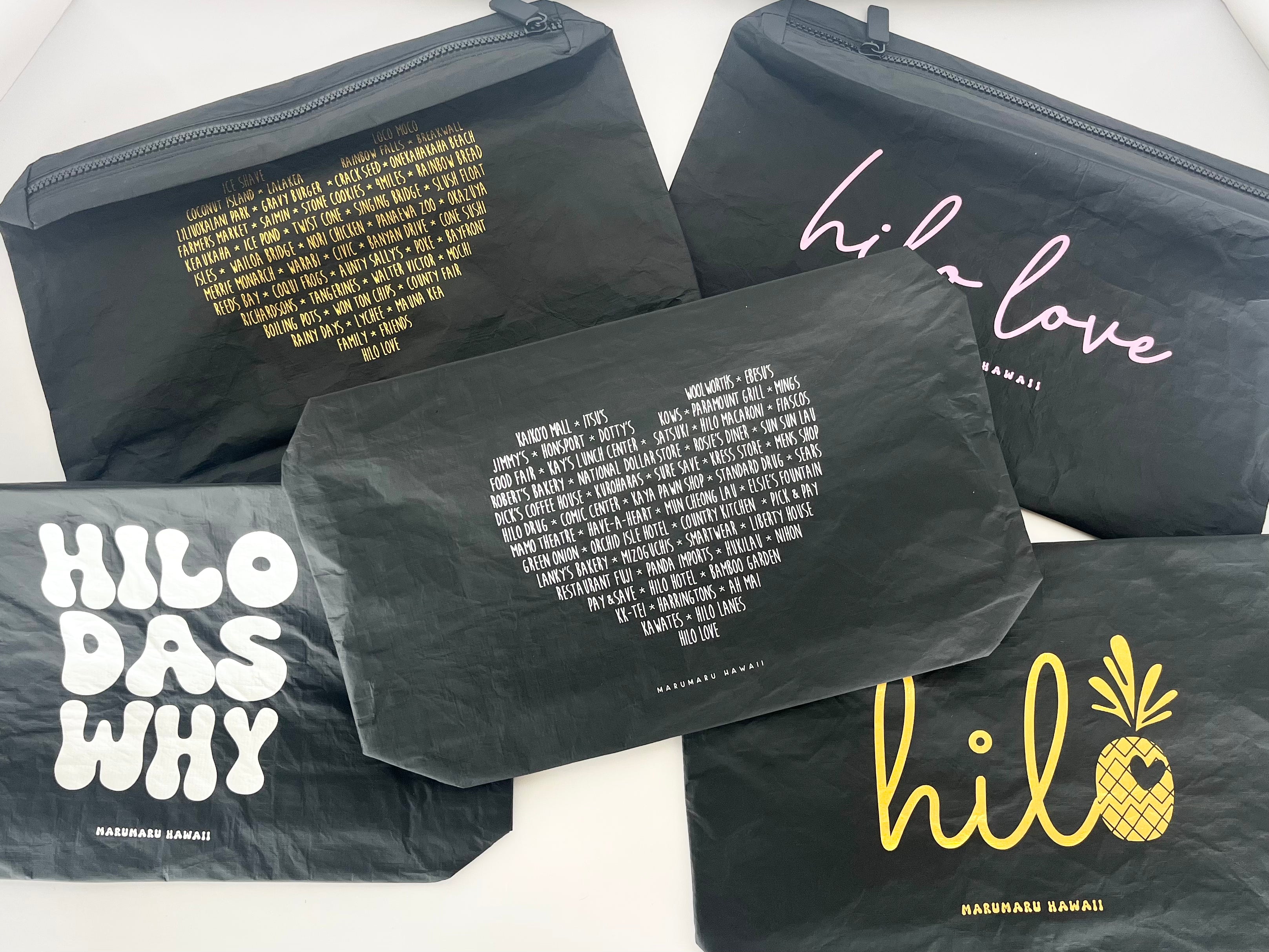 "Hilo" Tyvek Zippered Pouch Bag