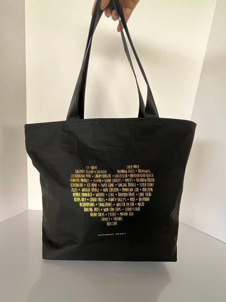 "Hilo Heart" Tyvek Zippered Tote Bag