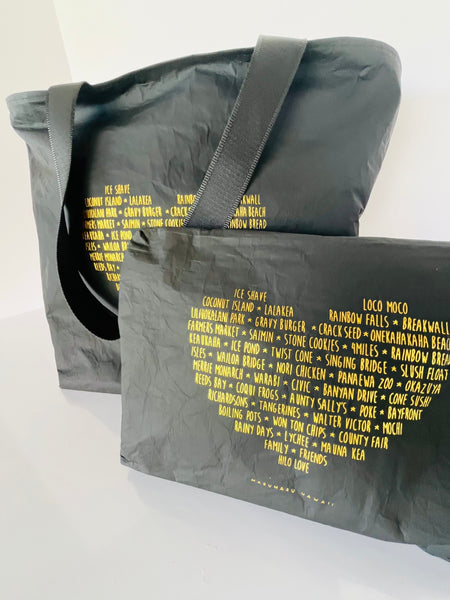 "Hilo Heart" Tyvek Zippered Tote Bag
