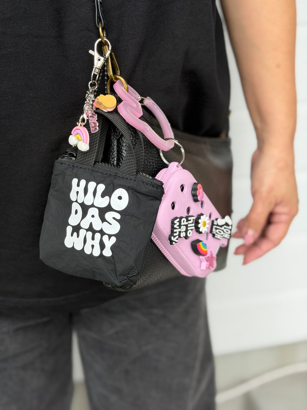 "Hilo das why" Mini Zip Coin Purses